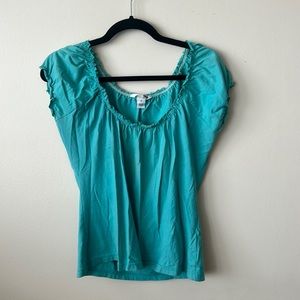 VINTAGE Off the Shoulder/ Cap sleeve top